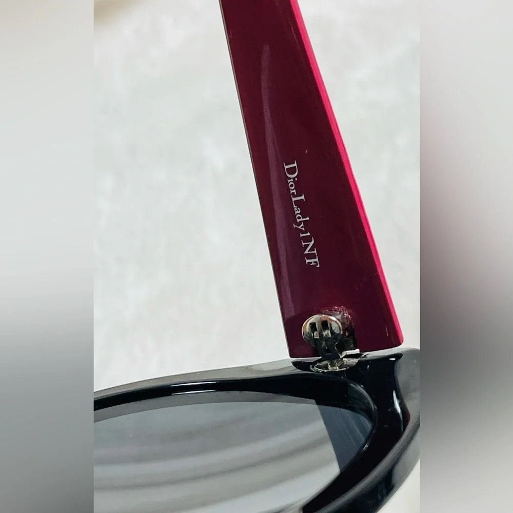 Dior Lady Authentic Hot Pink and Black Women’s Sunglasses - Picture 4 of 9